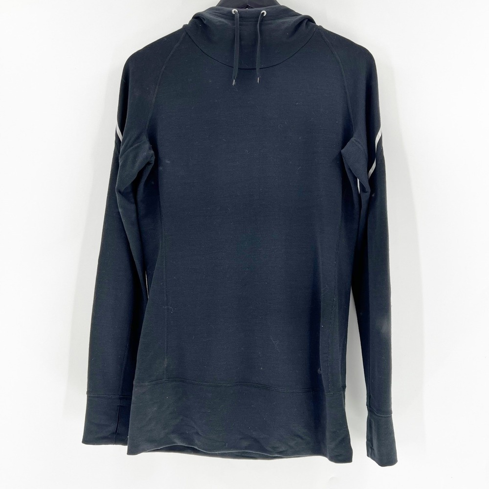 Nike Dri-FIT Wool Blend Hoodie Black Long Sleeve Pullover Top Womens Small